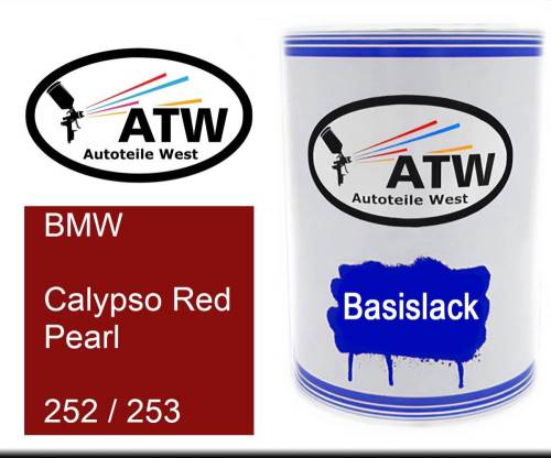 BMW, Calypso Red Pearl, 252 / 253: 500ml Lackdose, von ATW Autoteile West.